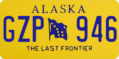 AK license plate GZP946