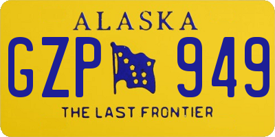 AK license plate GZP949