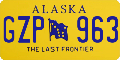 AK license plate GZP963