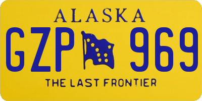 AK license plate GZP969