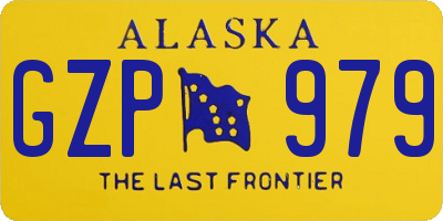 AK license plate GZP979