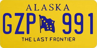 AK license plate GZP991