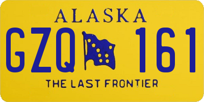 AK license plate GZQ161