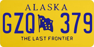 AK license plate GZQ379