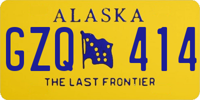 AK license plate GZQ414