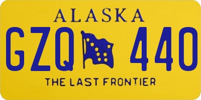 AK license plate GZQ440