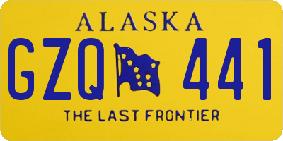 AK license plate GZQ441