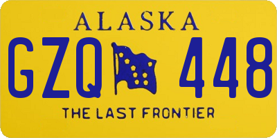 AK license plate GZQ448