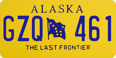 AK license plate GZQ461