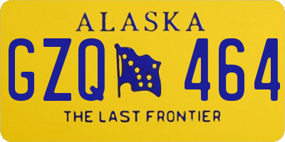 AK license plate GZQ464