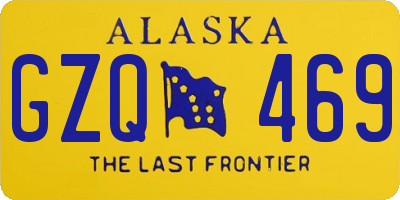 AK license plate GZQ469