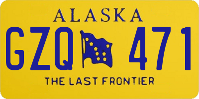 AK license plate GZQ471