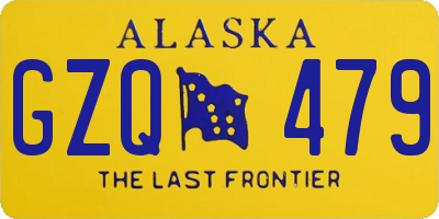 AK license plate GZQ479