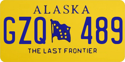 AK license plate GZQ489