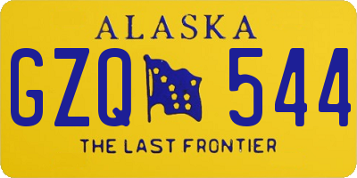 AK license plate GZQ544