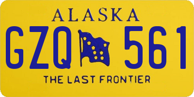 AK license plate GZQ561