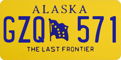 AK license plate GZQ571