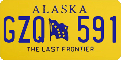 AK license plate GZQ591