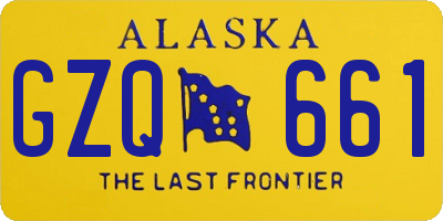 AK license plate GZQ661