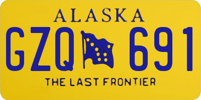 AK license plate GZQ691