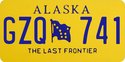 AK license plate GZQ741