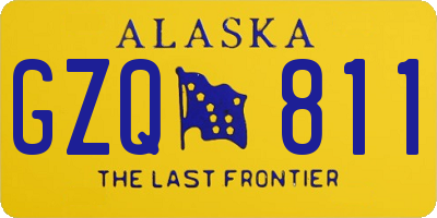 AK license plate GZQ811