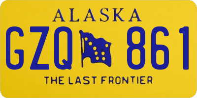 AK license plate GZQ861