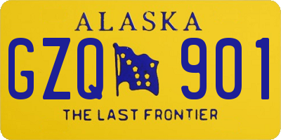 AK license plate GZQ901