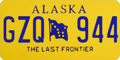 AK license plate GZQ944