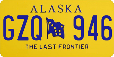 AK license plate GZQ946