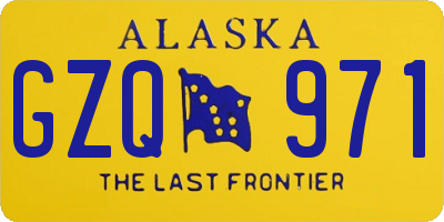 AK license plate GZQ971