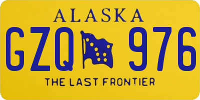 AK license plate GZQ976