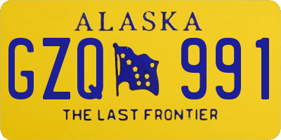 AK license plate GZQ991