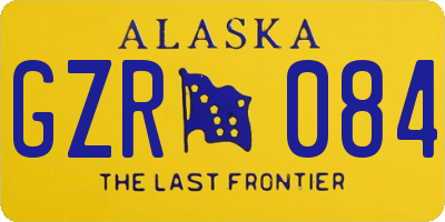 AK license plate GZR084