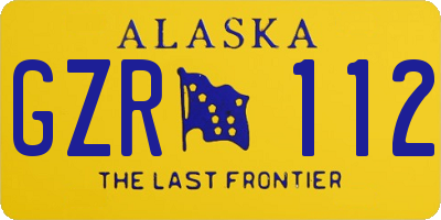 AK license plate GZR112