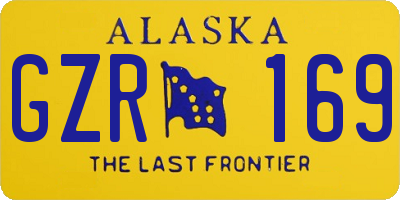 AK license plate GZR169