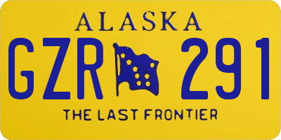 AK license plate GZR291