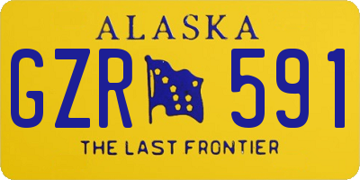 AK license plate GZR591