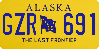 AK license plate GZR691