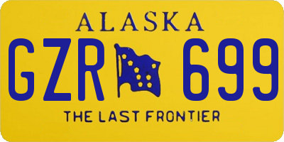 AK license plate GZR699