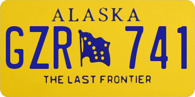 AK license plate GZR741