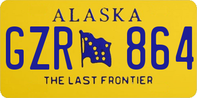 AK license plate GZR864