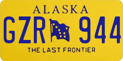 AK license plate GZR944