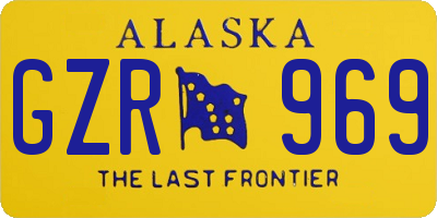 AK license plate GZR969