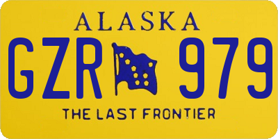 AK license plate GZR979