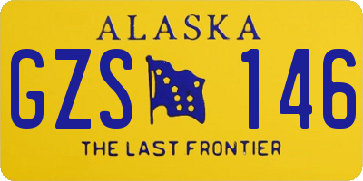 AK license plate GZS146