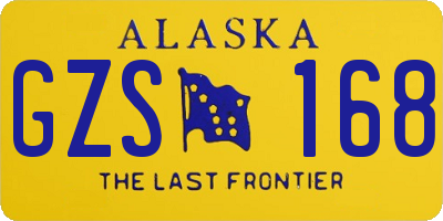 AK license plate GZS168