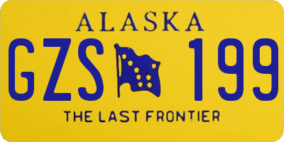 AK license plate GZS199