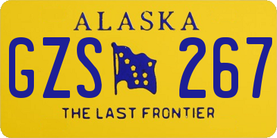 AK license plate GZS267