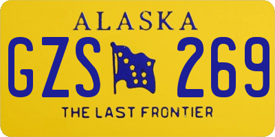 AK license plate GZS269